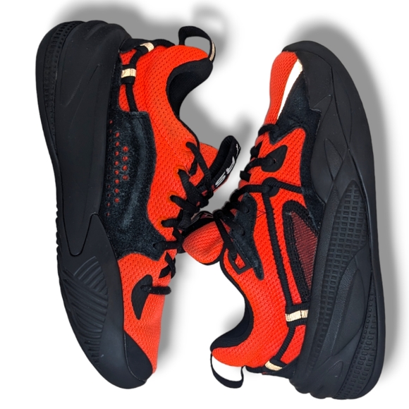 Puma x J. Cole | RS Dreamer Energy Red & Black Basketball Shoes Boy's Size 4C - Picture 4 of 7